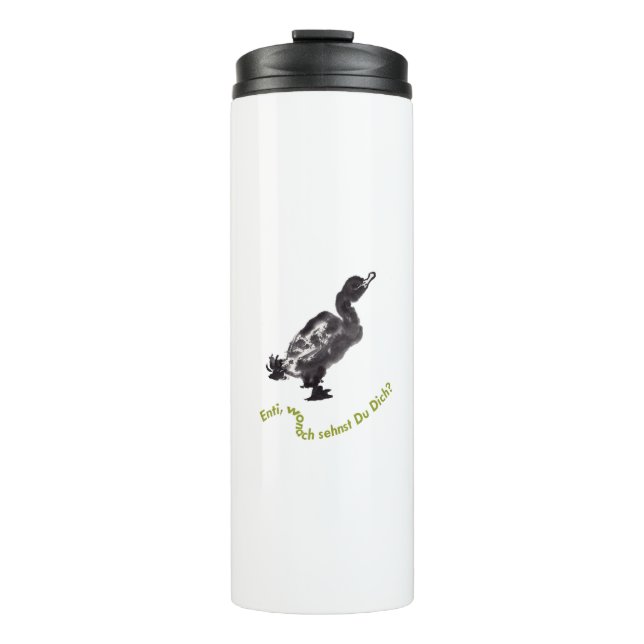 Bouteilles Isothermes Tuschekunst chinois avec motif canard (Devant)