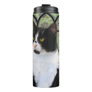 Bouteilles Isothermes Tuxedo Chat dans la peinture de fenêtre Art animal