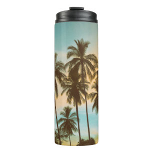 Bouteilles Isothermes Twilight Tropical : Cocout Palm Silhouette