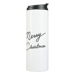 Bouteilles Isothermes Typographie autocollante de voeux de Noël, encre D