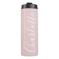 Typographie de script chic personnalisée rose girl