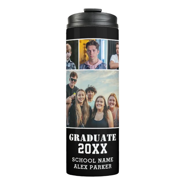 Bouteilles Isothermes Typographie moderne en gras 4 Collage de photos Di (Devant)