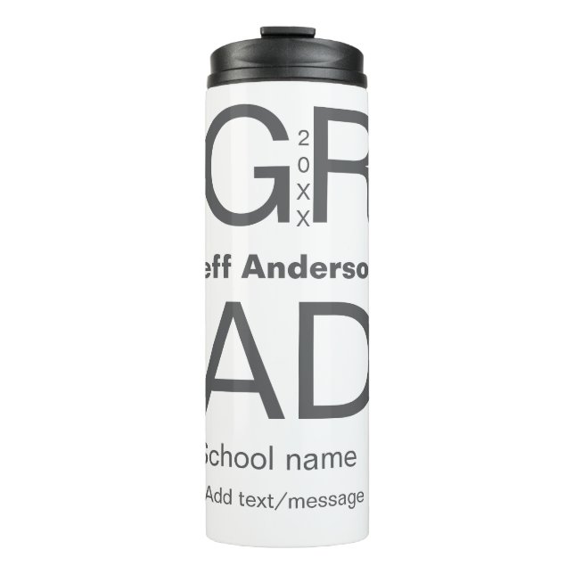 Bouteilles Isothermes Typographie moderne graduation simple minimum c (Devant)