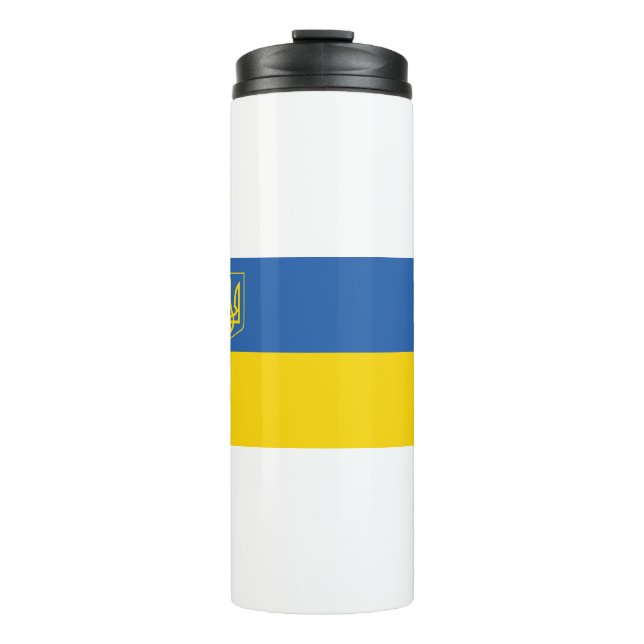 Bouteilles Isothermes Ukraine - Drapeau avec trident (Devant)