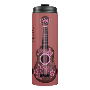 Bouteilles Isothermes Ukulele nom personnalisé tumbler