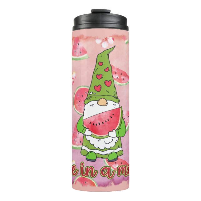 Bouteilles Isothermes Un à Melon | Green Gnome & Watermelon (Devant)