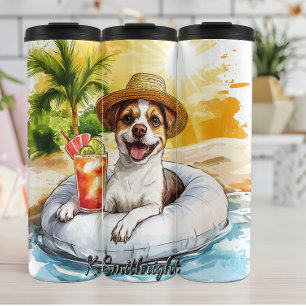 Bouteilles Isothermes Un chien se relaxant dans un tube