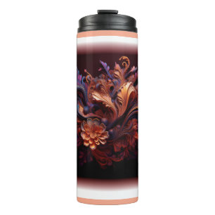 Bouteilles Isothermes Un Fleur Spatial De Couleur Pinkish