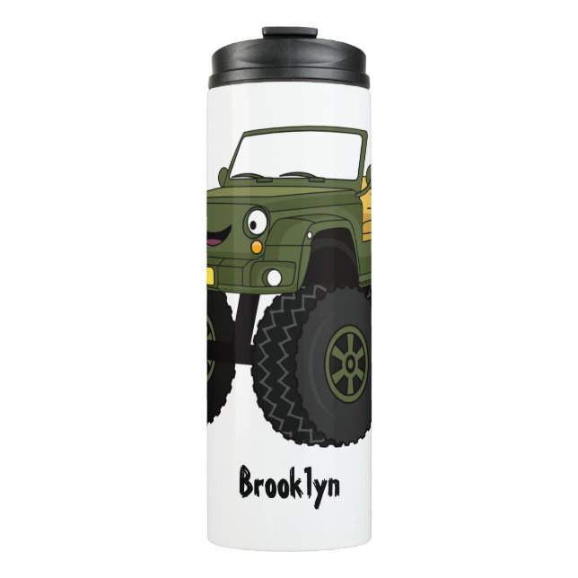 Bouteilles Isothermes Un Green Monster truck (Devant)