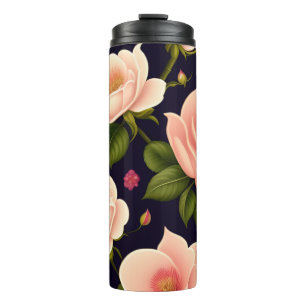 Bouteilles Isothermes Un motif sans soudure avec des roses roses sur un