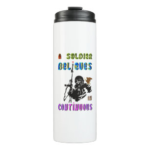 Bouteilles Isothermes Un soldat croit en continu