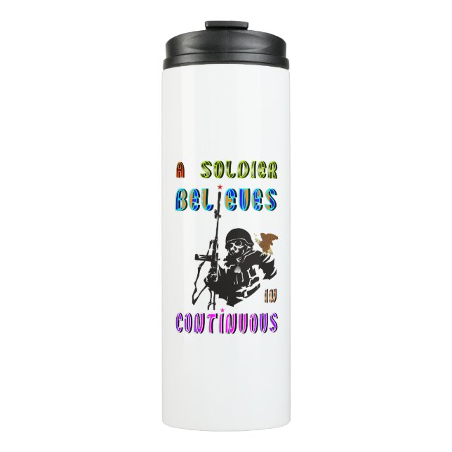 Bouteilles Isothermes Un soldat croit en continu (Devant)