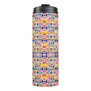 Bouteilles Isothermes Un tumbler de voyage coloré avec un couvercle noir