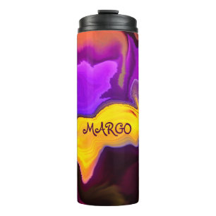 Bouteilles Isothermes Une explosion de violet et de jaune