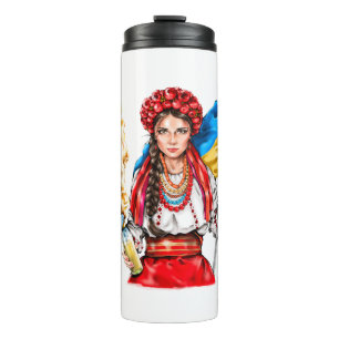 Bouteilles Isothermes Une fille ukrainienne lutte pour la liberté