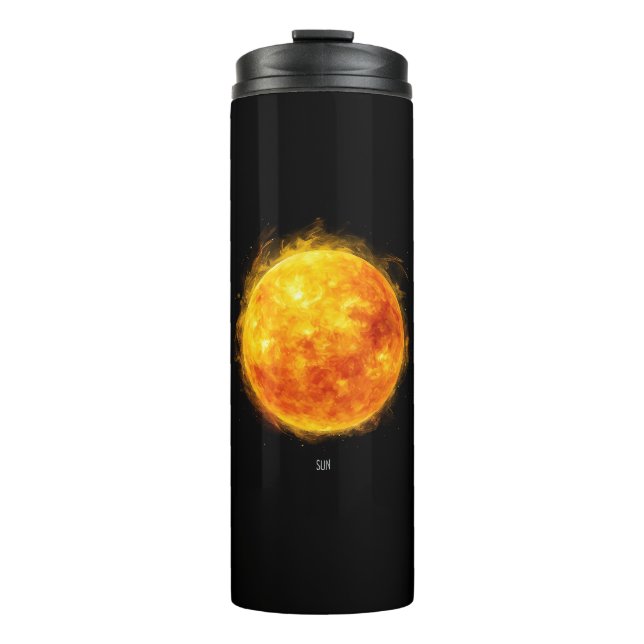 Bouteilles Isothermes Une peinture du soleil dans un espace (Devant)