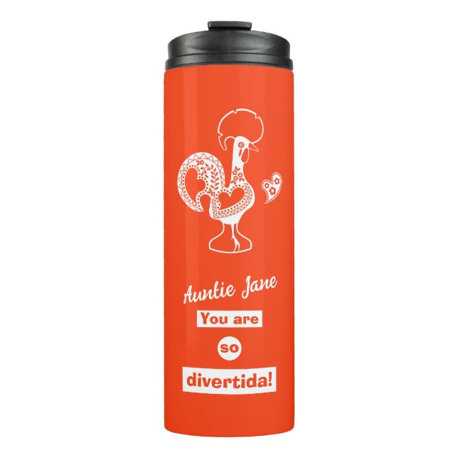 Bouteilles Isothermes Une tasse pour tante en portugais (Devant)