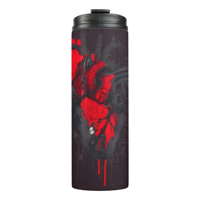 Bouteilles Isothermes Unique Red Splatter Human Heart Thermal Tumbler (Devant)