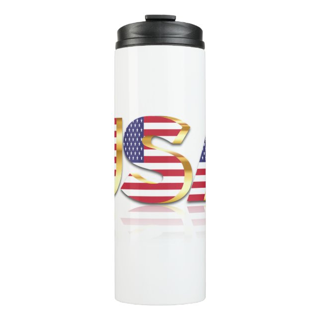 Bouteilles Isothermes USA Flag Thermal Tumbler United States of America (Devant)