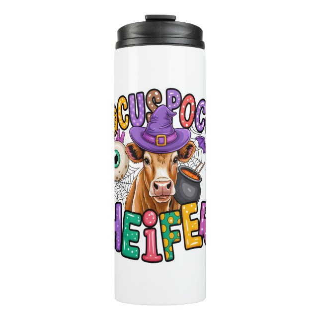 Bouteilles Isothermes Vache d'Halloween Moo Boo (Devant)
