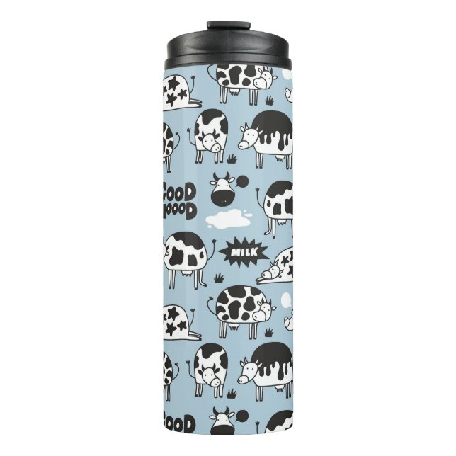 Bouteilles Isothermes Vache et lait (Devant)