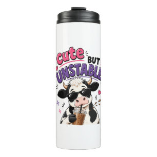 Bouteilles Isothermes Vache mignonne mais instable avec café glacé