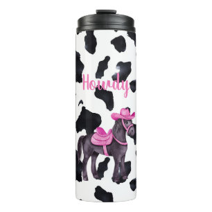 Bouteilles Isothermes Vachette Rose Howdy Cheval