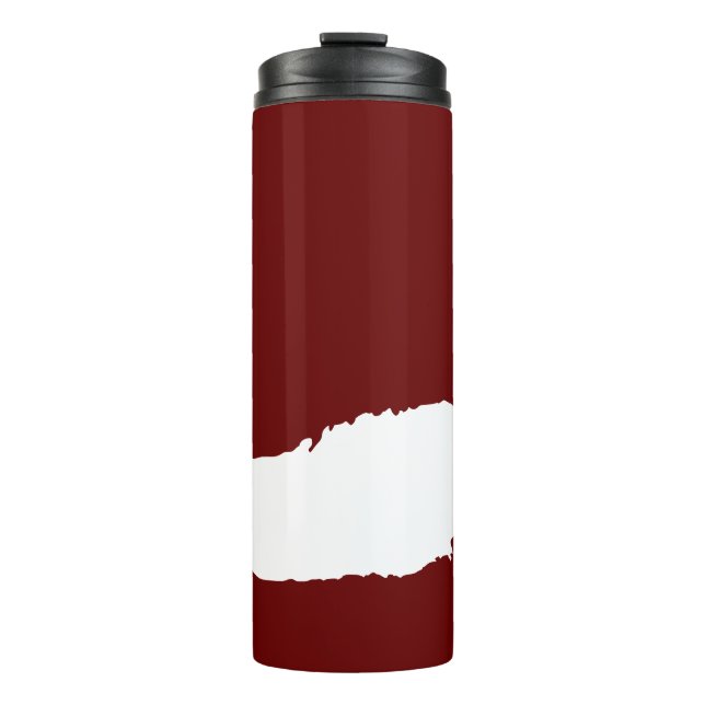 Bouteilles Isothermes Vague déchirée rouge profond (Devant)
