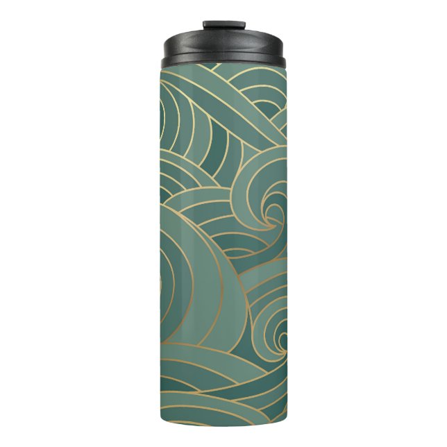 Bouteilles Isothermes Vague d'or : Traditionnel luxe oriental (Devant)