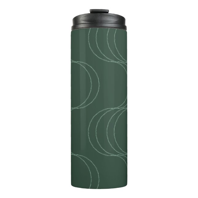 Bouteilles Isothermes Vagues de calme vert mousse olive profond (Devant)