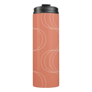 Bouteilles Isothermes Vagues de terracotta chaude beige crémeuse calme