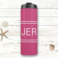Vaisselle avec initiales brodées Chic Fille Rose C