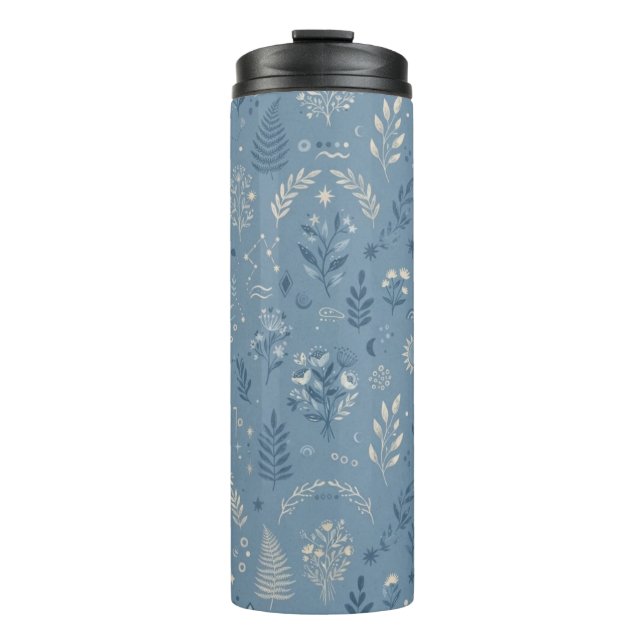 Bouteilles Isothermes Vaisselle de Boho Celestial Botanical Dusty Blue (Devant)