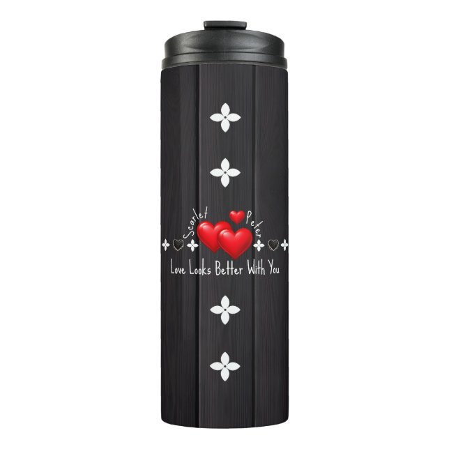 Bouteilles Isothermes Valentines Custom Name Thermal Tumblers & Quotes  (Devant)