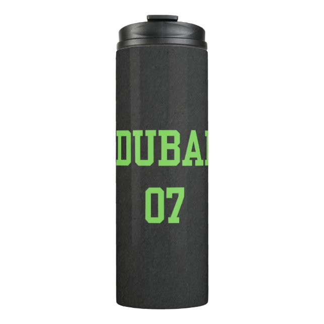Bouteilles Isothermes Varsity Dubai 07 Noir Mat (Devant)