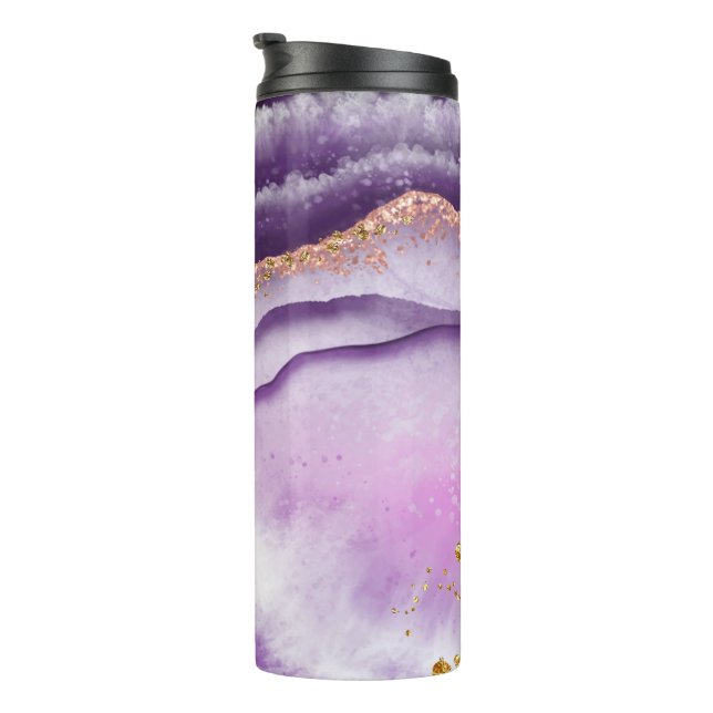 Bouteilles Isothermes Vaso térmico con motivo marmol morado (Tourné sur la droite)