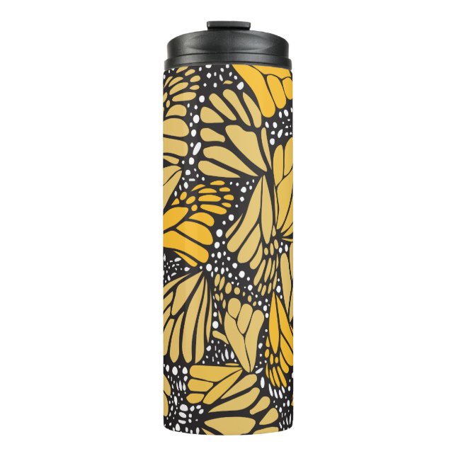 Bouteilles Isothermes Vaso térmico estampado mariposa monarca (Devant)