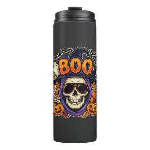 Bouteilles Isothermes Vecteur de lunettes de soleil crâne Boo Halloween