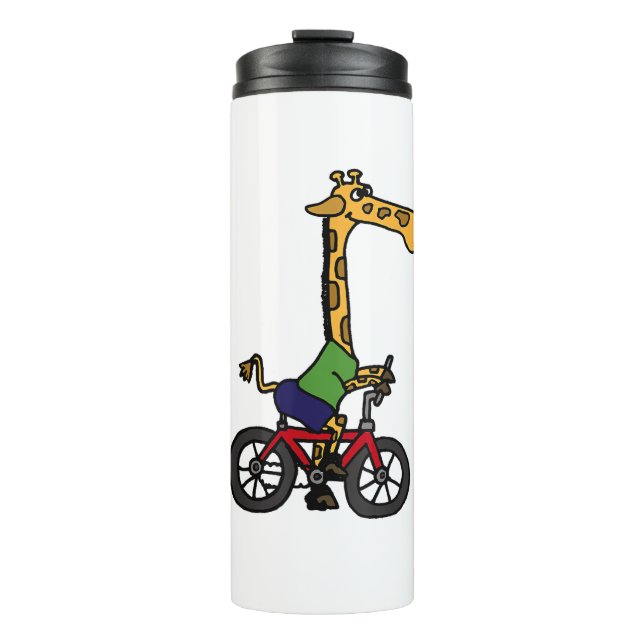Bouteilles Isothermes Vélo cool Giraffe équitation (Devant)
