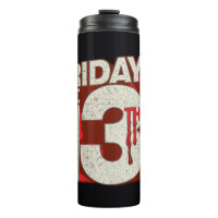 Vendredi 13 | Logo 3D empilé saignant