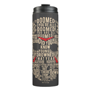 Bouteilles Isothermes Vendredi 13   Masque de hockey typographique