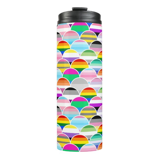 Bouteilles Isothermes Ventilateurs de drapeau de fierté LGBTQIA+ Queer e (Devant)