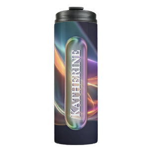 Bouteilles Isothermes Verre Personnalisé avec Nom en Verre Liquide   Tum