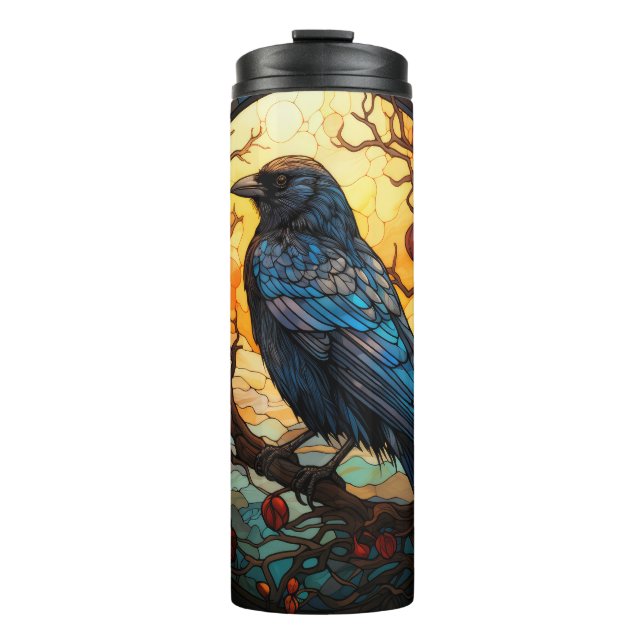 Bouteilles Isothermes Verre tendu Halloween Raven Tumbler (Devant)