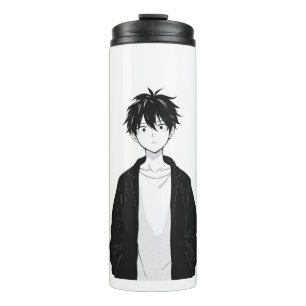 Bouteilles Isothermes Verre Thermique Minimaliste Garçon Anime