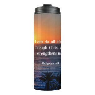 Bouteilles Isothermes verset biblique, Philippiens 4:13,