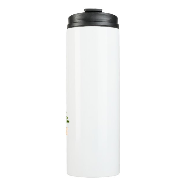 Bouteilles Isothermes Vert, Or, et Cadeaux avec l'Arbre Vert (Devant)