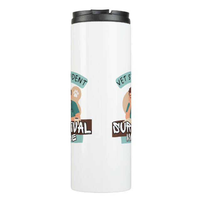 Bouteilles Isothermes Vet Student Survival Mode – Vet Student Design (Dos)