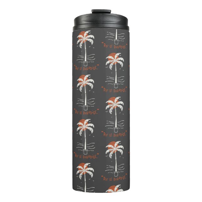 Bouteilles Isothermes Vibes de plage Tropical Palm Tree Summer Sun Retro (Devant)