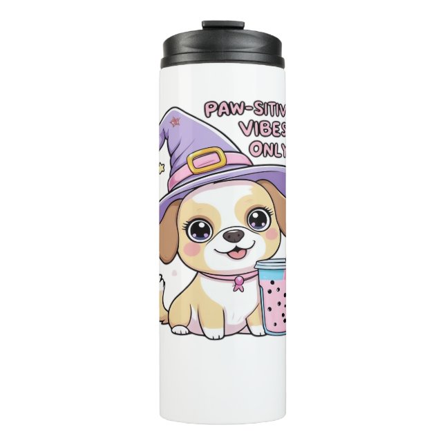 Bouteilles Isothermes Vibes Paw-Stive Seulement Chien mignon Avec Bubble (Devant)
